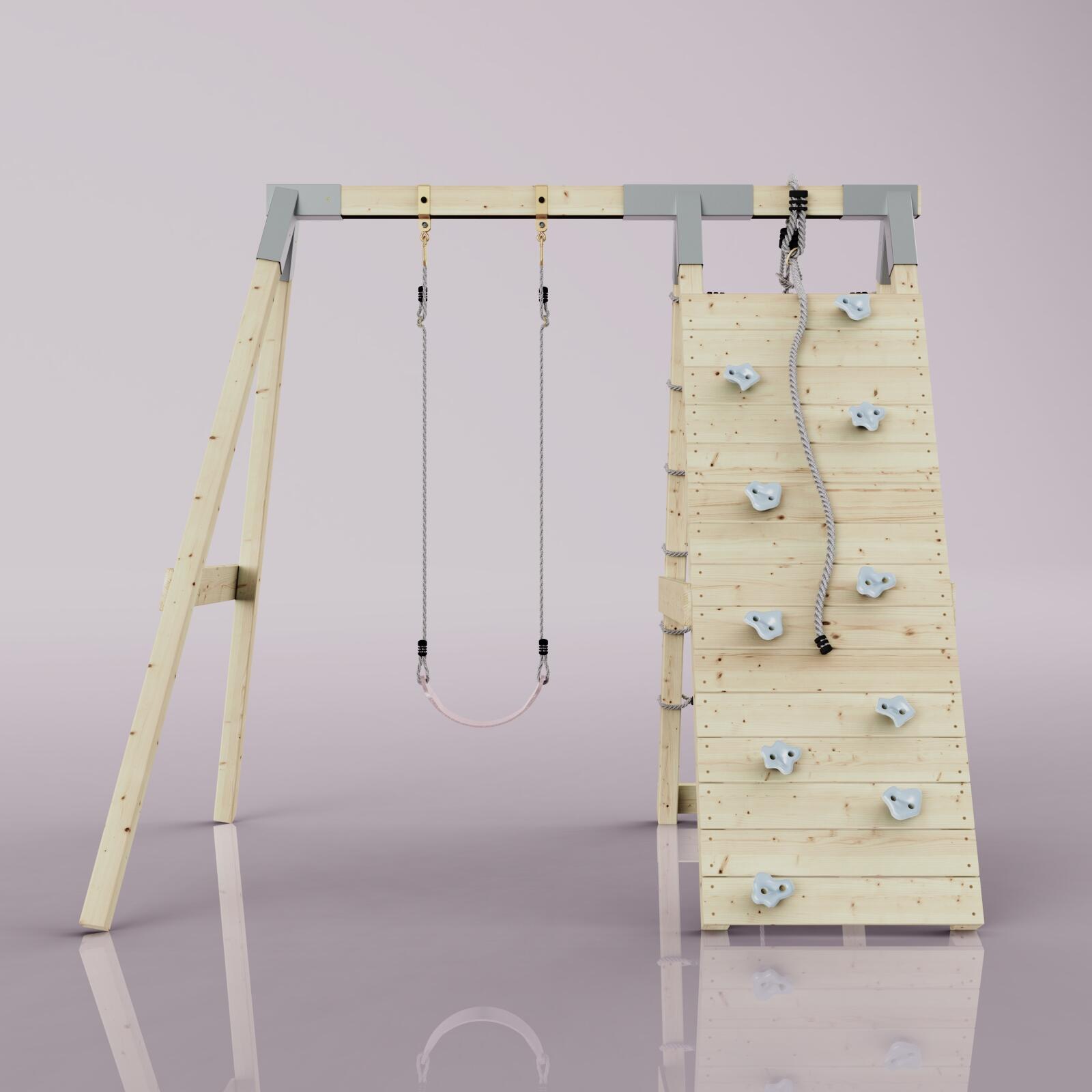 Klettergerüst Chamäleon in Altrosa - 182 × 236 × 212 cm 2/6