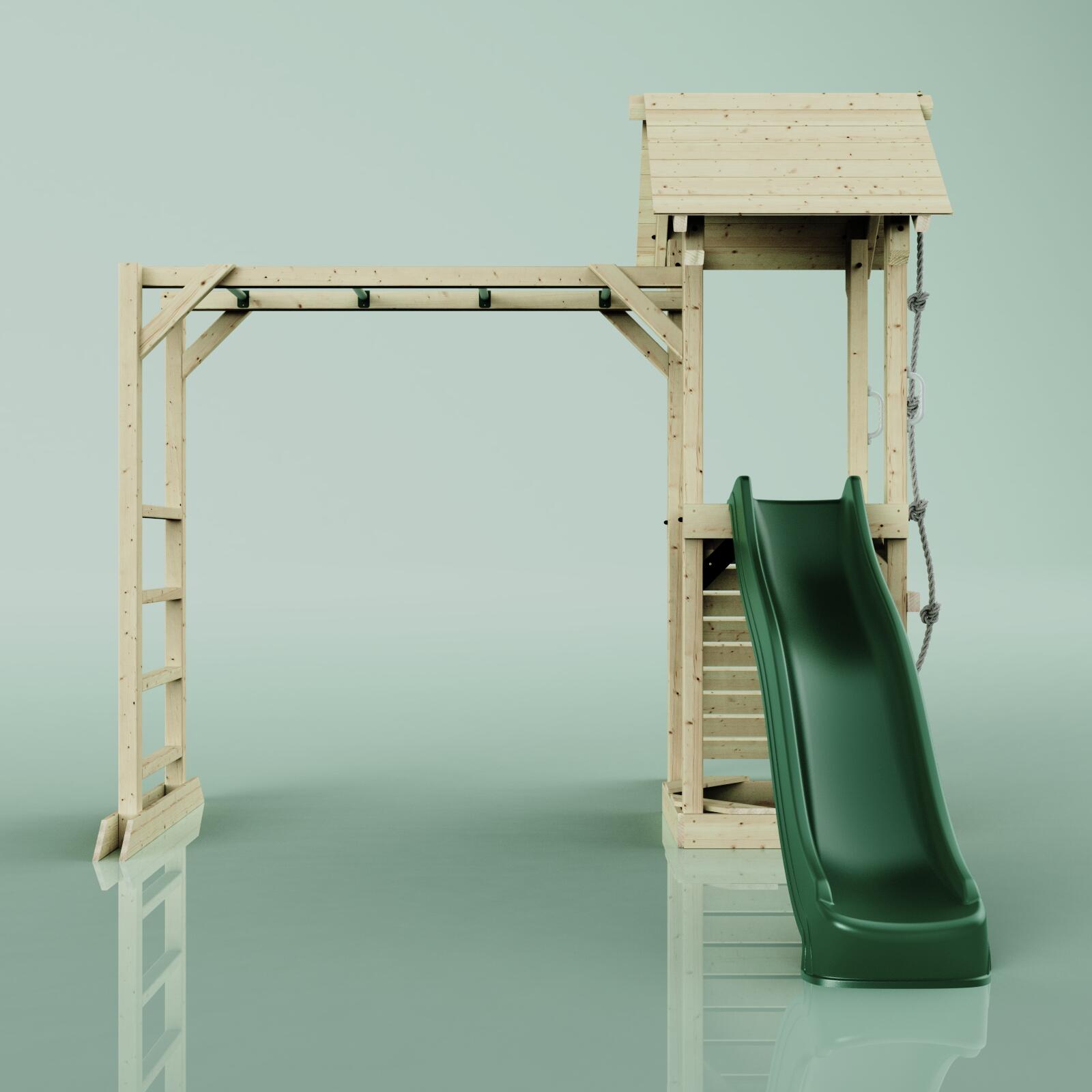 Spielturm Lund in Dunkelgrün - 358 × 295 × 275 cm 2/6