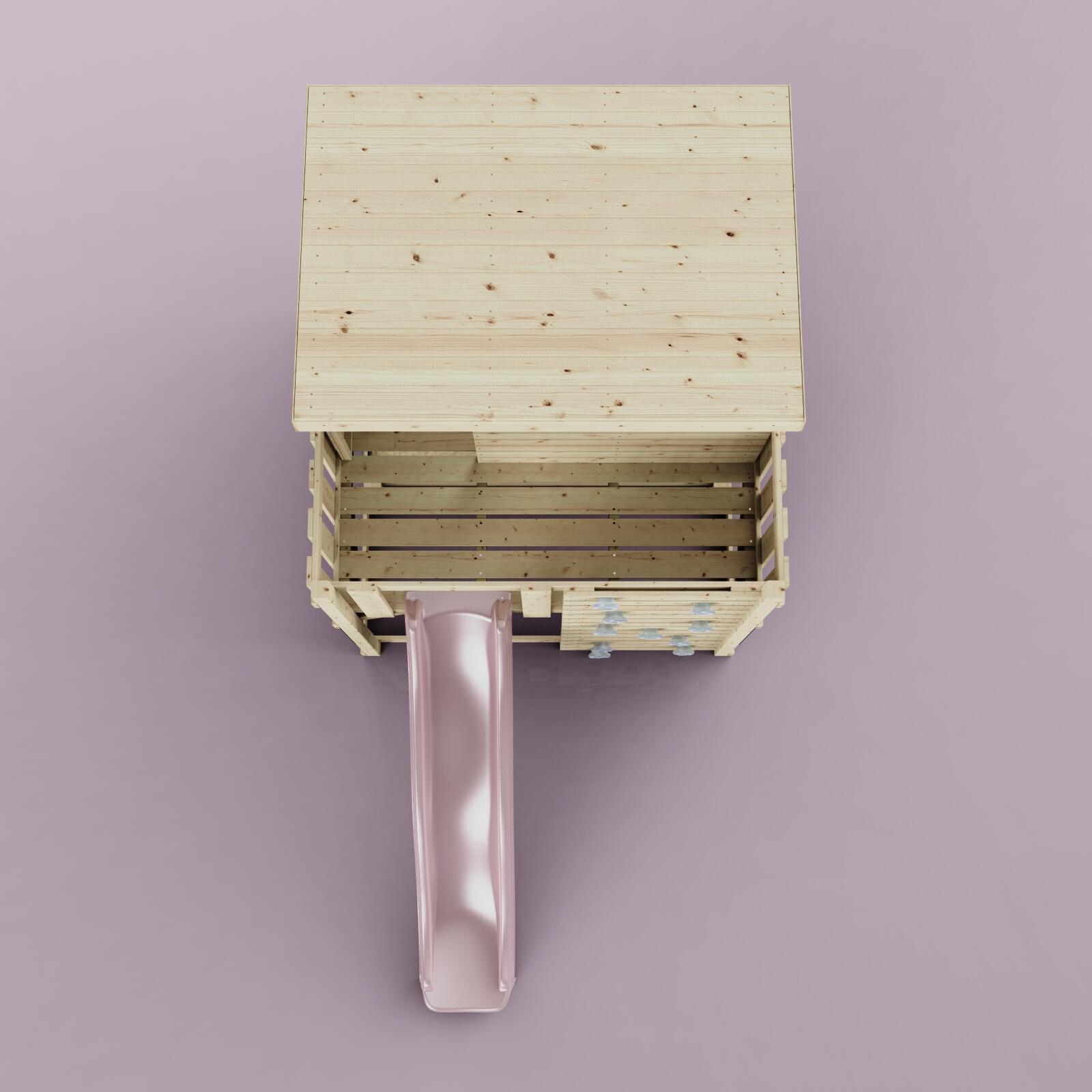 Stelzenhaus Polarstern in Altrosa - 415 × 190 × 260 cm 6/7