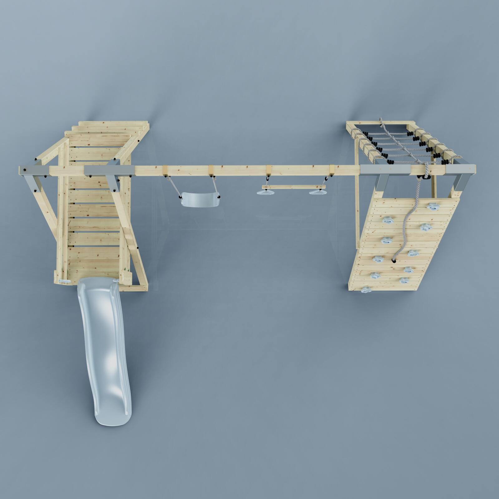 Klettergerüst Krokodil in Eisblau - 294 × 364 × 212 cm 6/6