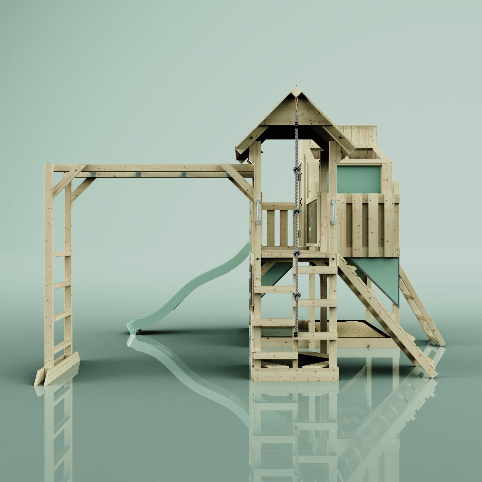Spielturm Ludvig in Mintgrün - 406 × 444 × 291 cm 2/5