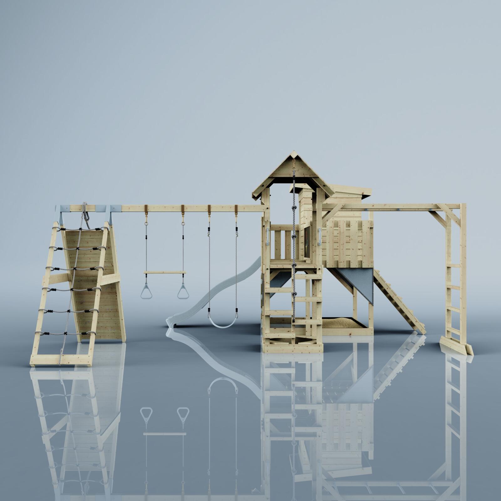 Spielturm Lars mit Trapezstange in Eisblau - 503 × 562 × 274 cm 2/5