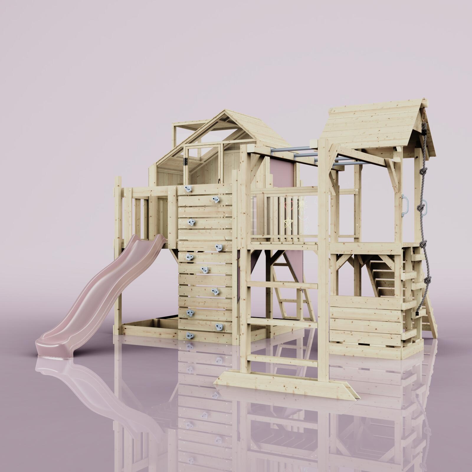 Spielturm Luna in Altrosa - 406 × 444 × 291 cm 5/5