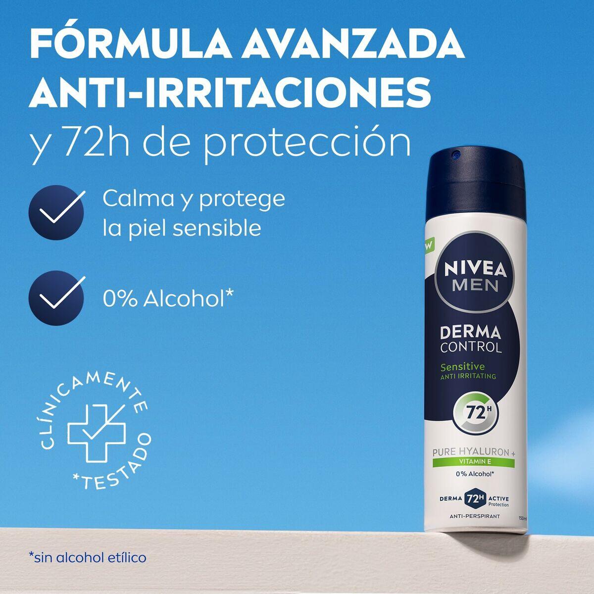 Desodorante en Spray NIVEA DERMA CONTROL SENSITIVE 200 ml 3/4