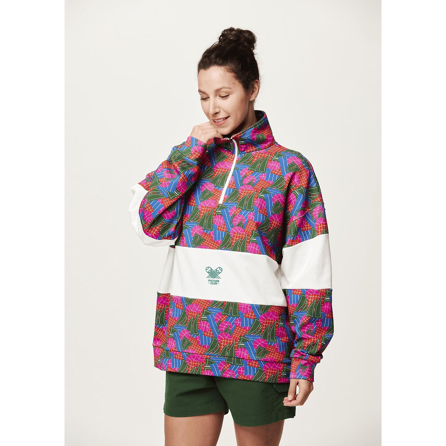 Damen Pullover W FIR RUGBY 1/4 ZIP SWEATER 3/5