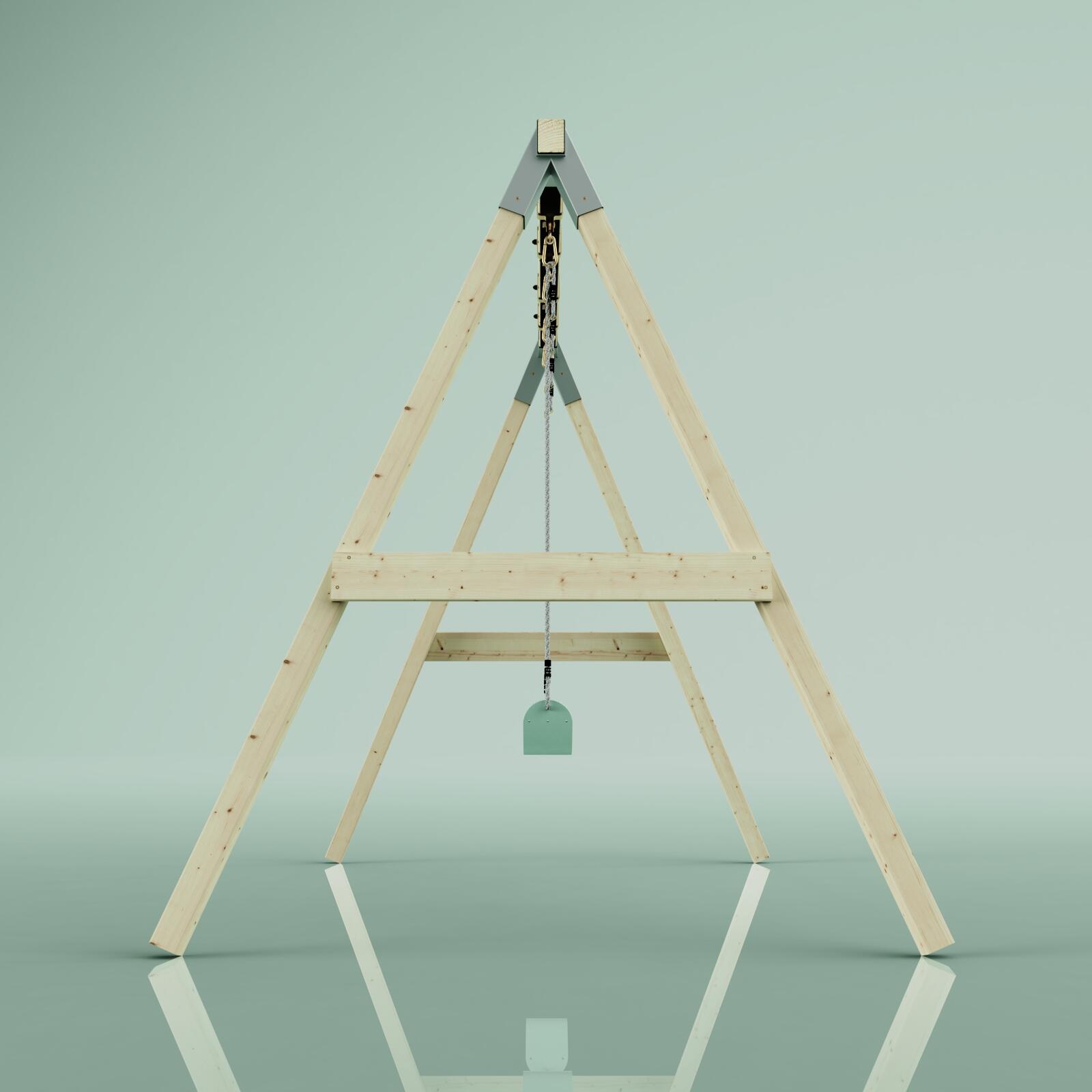 Schaukel Nachtfalter in Mintgrün - 182 × 286 × 212 cm 3/6