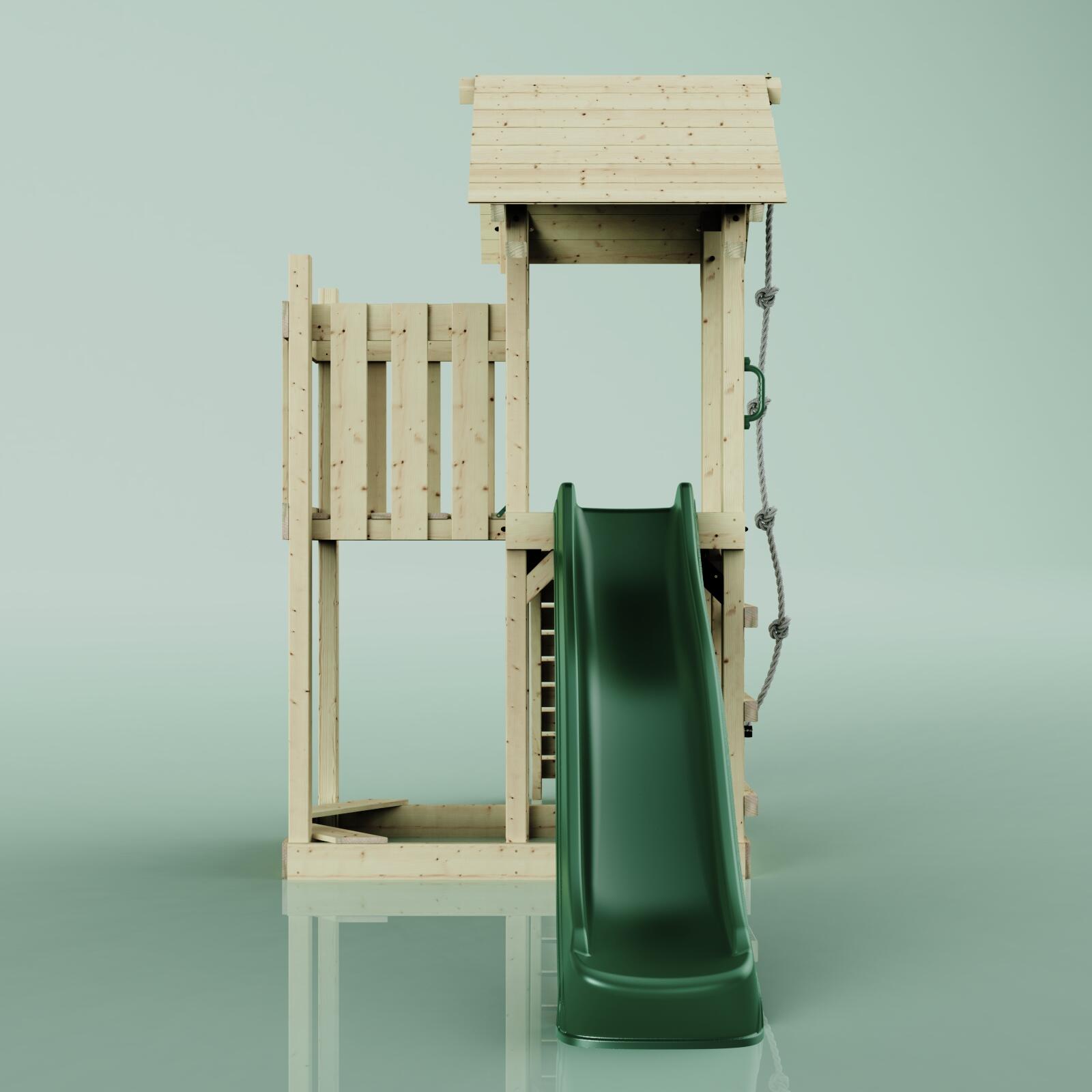 Spielturm Tromso in Dunkelgrün - 357 × 170 × 273 cm 2/6