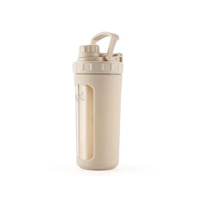 Glass shaker - glazen shakebeker - beige - 800ml