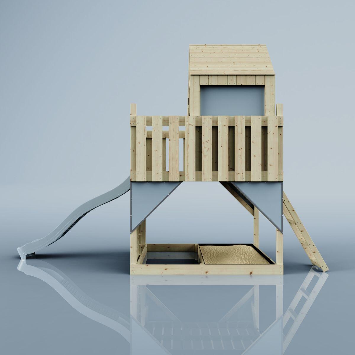 Stelzenhaus Meteorit in Eisblau - 414 × 190 × 291 cm 3/6