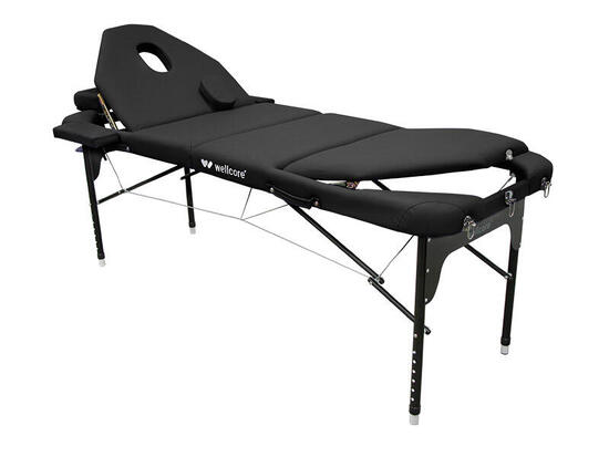 WELLCORE brancard pliable en aluminium 185 x 65 cm avec dossier double