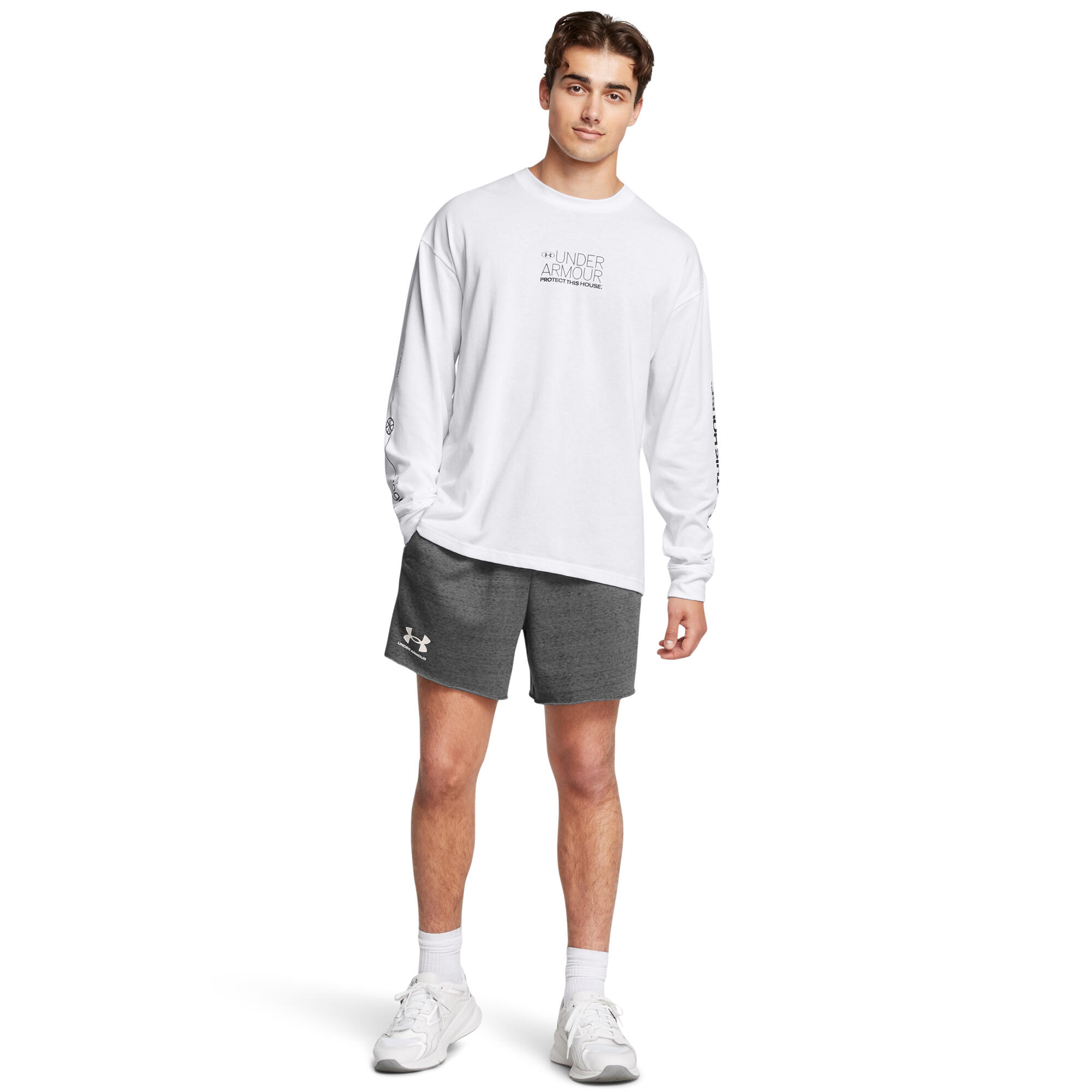 Short Gris foncé Homme Under Armour Rival Terry 6 5/5