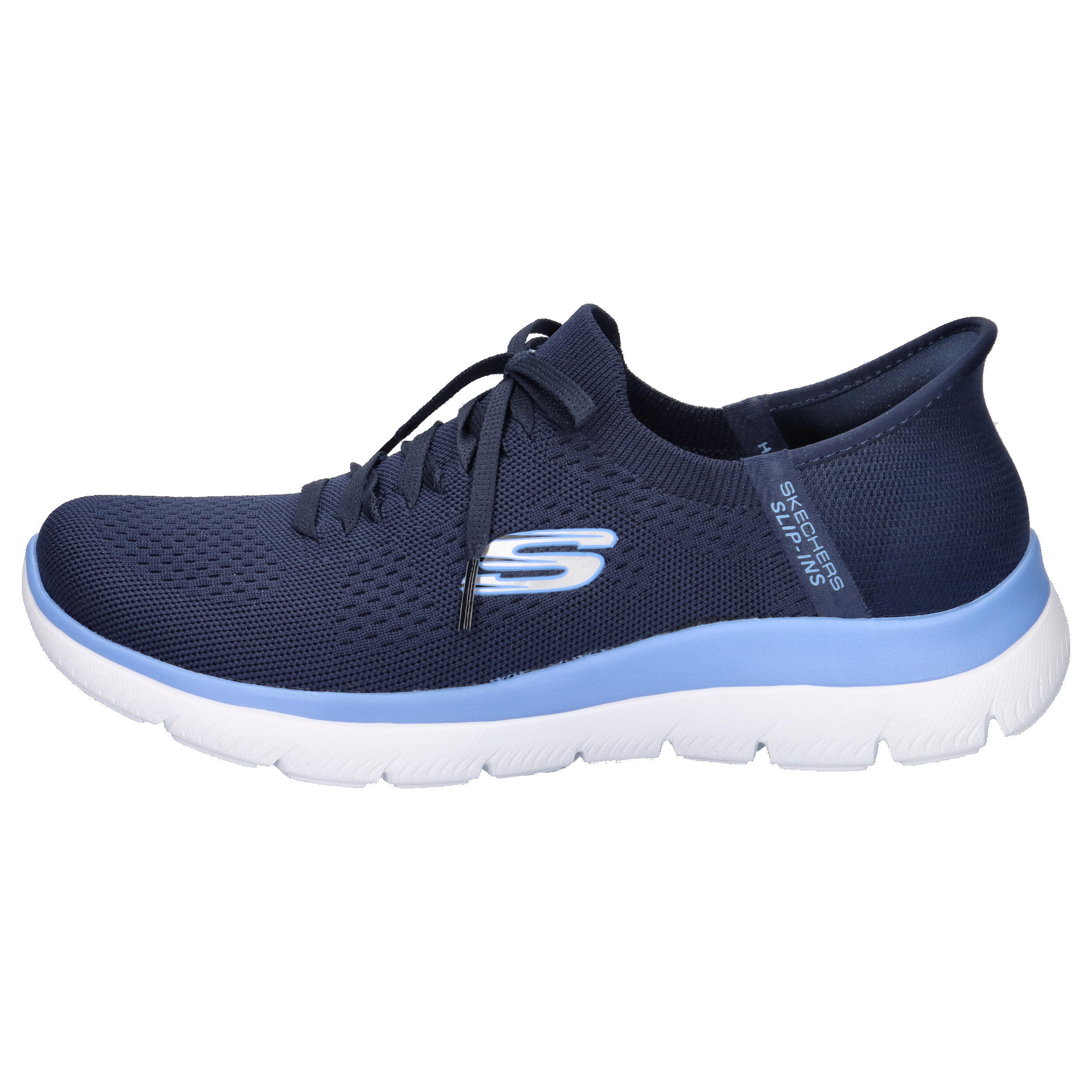 Chaussures Femmes Skechers Slipins Summits New Daily bleu 2/7