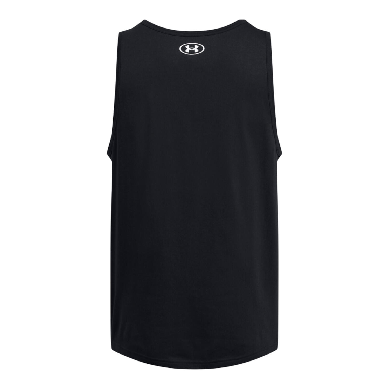 Maillot de corps Under Armour Sportstyle Logo Tank, Noir, Hommes 5/5