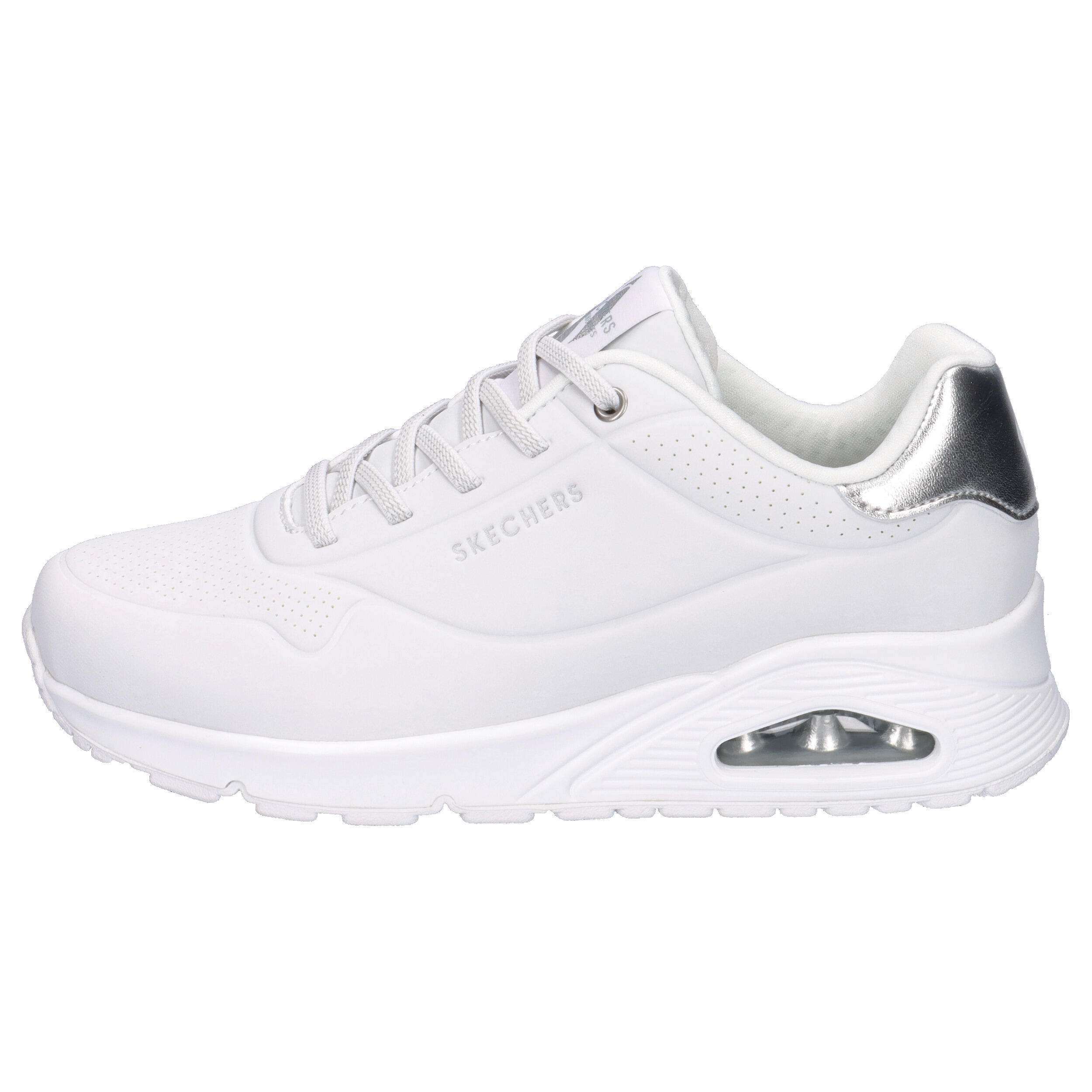 Turnschuhe Skechers Uno - Shimmer Away, Weiß, Damen 10/15