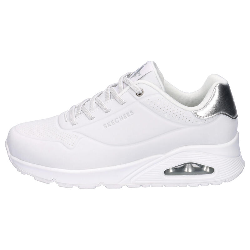 Pantofi sport femei Skechers Uno - Shimmer Away, Alb