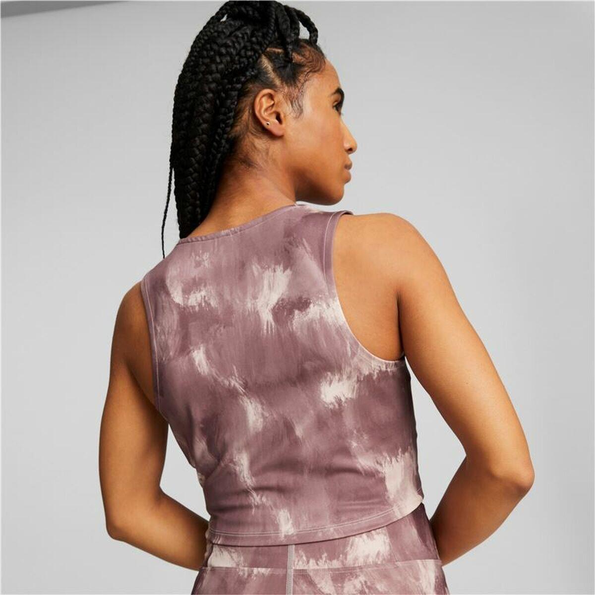 Puma Damen Top Studio Crop Top All Ove Print 522236 4/6