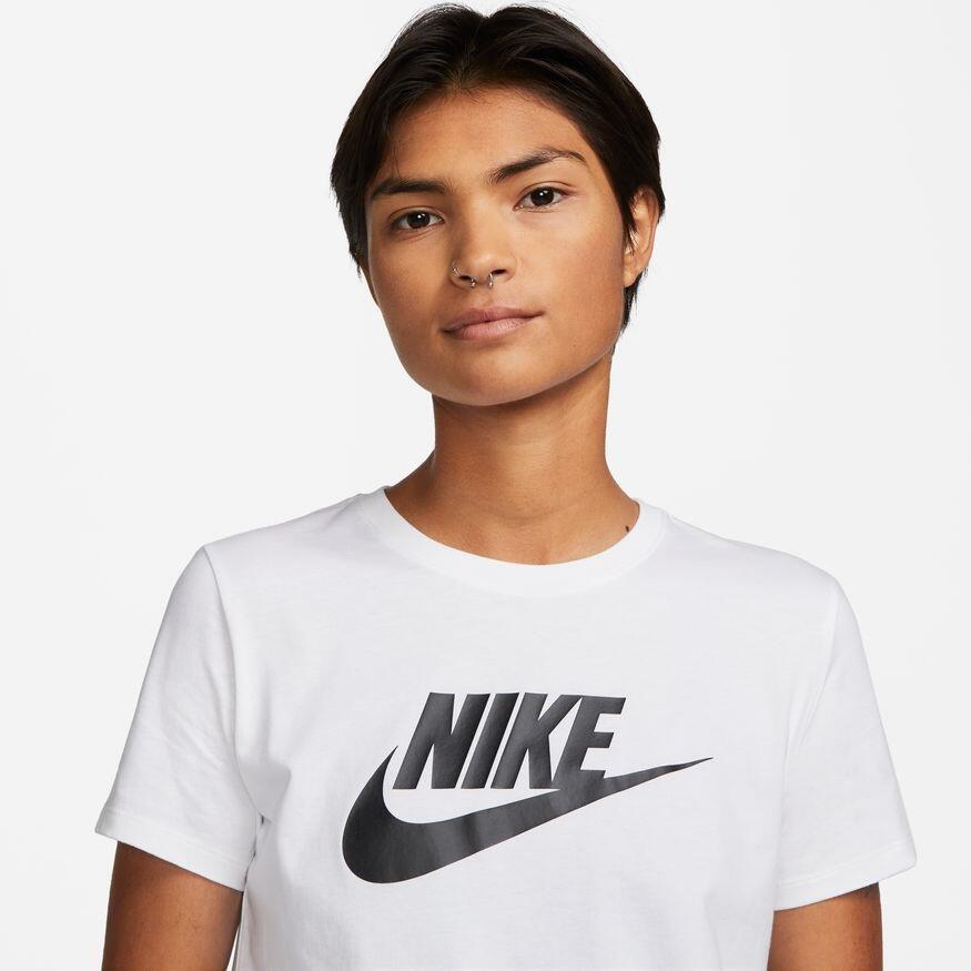 T-shirt à manches courtes femme Nike ICN DX7906 100 Blanc 3/4