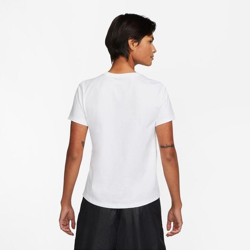 Tricou cu Mânecă Scurtă Femei Nike ICN DX7906 100 Alb