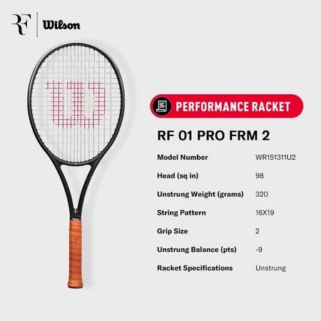 [RF 2024] WILSON RF 01 PRO FRM PERFORMANCE RACKET (Unstrung)