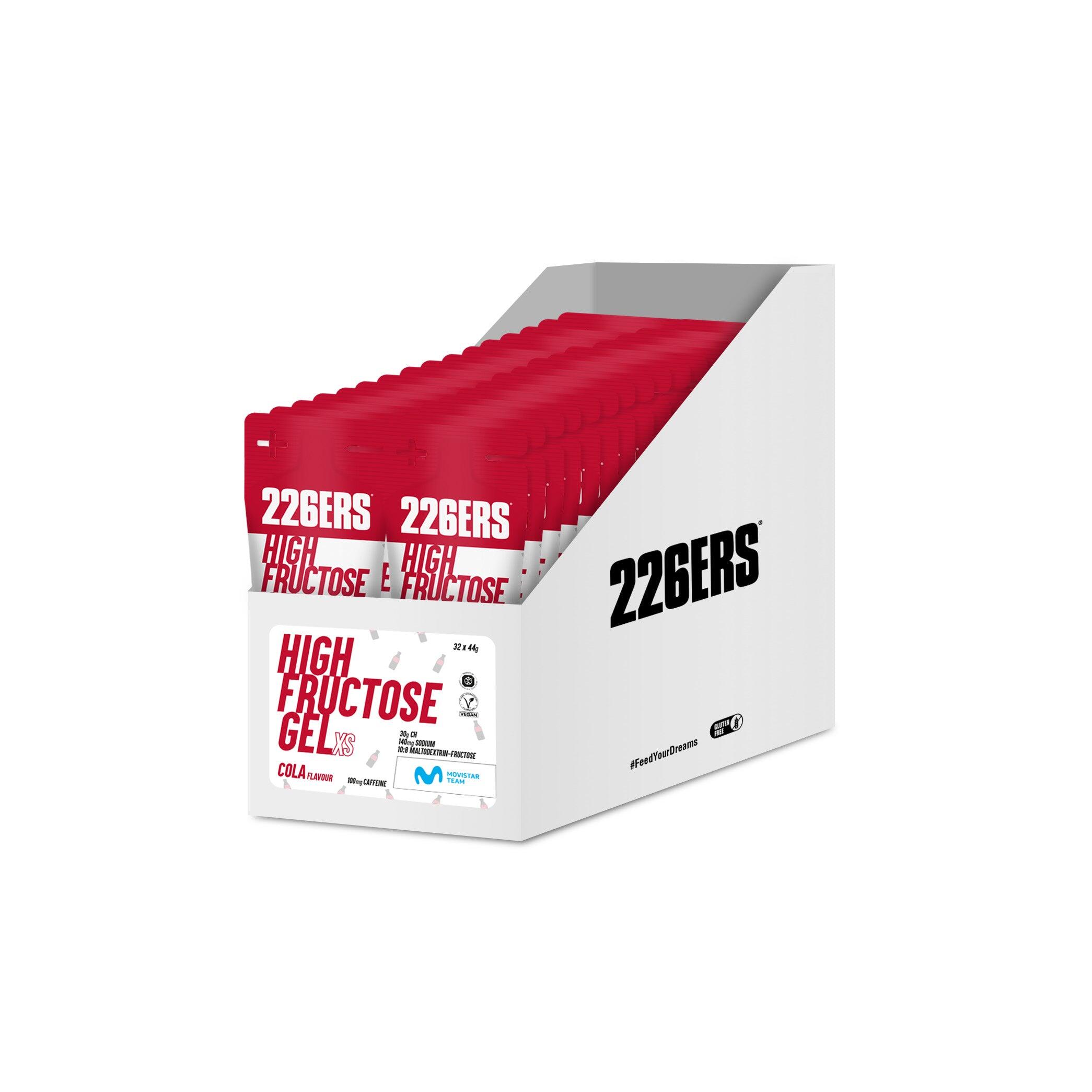 226ERS BOX - 32 HIGH FRUCTOSE XS GEL 44gCola - Cafeína