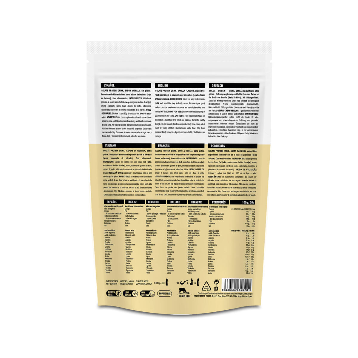ISOLATE PROTEIN 1Kg VANILLA 2/3