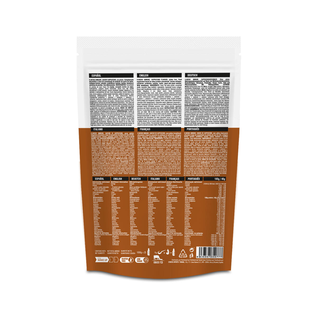 K-WEEKS IMMUNE 1Kg CAPPUCCINO 2/4