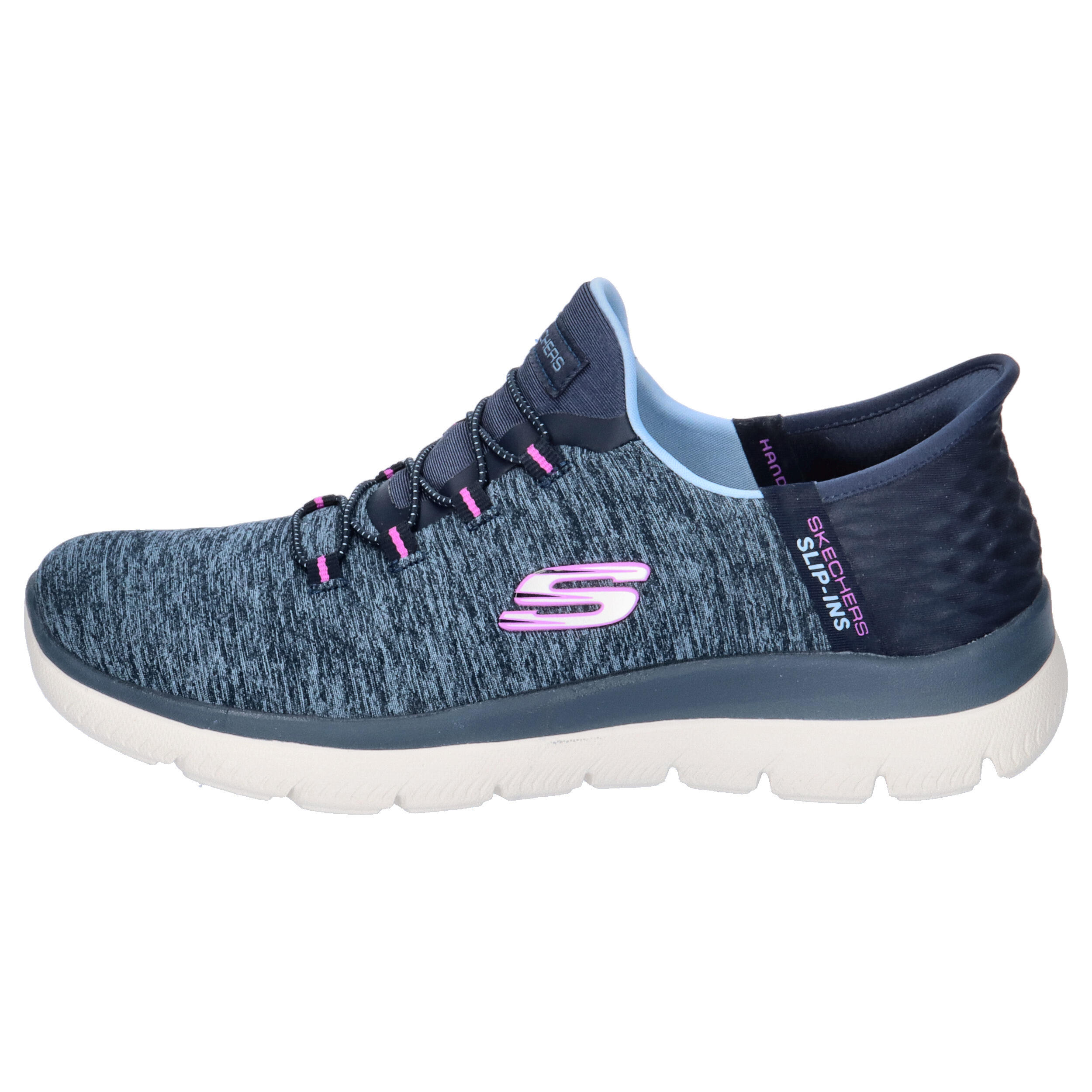 Buty SKECHERS SLIP-INS: SUMMITS- DAZZLING HAZE Niebieski 10/15