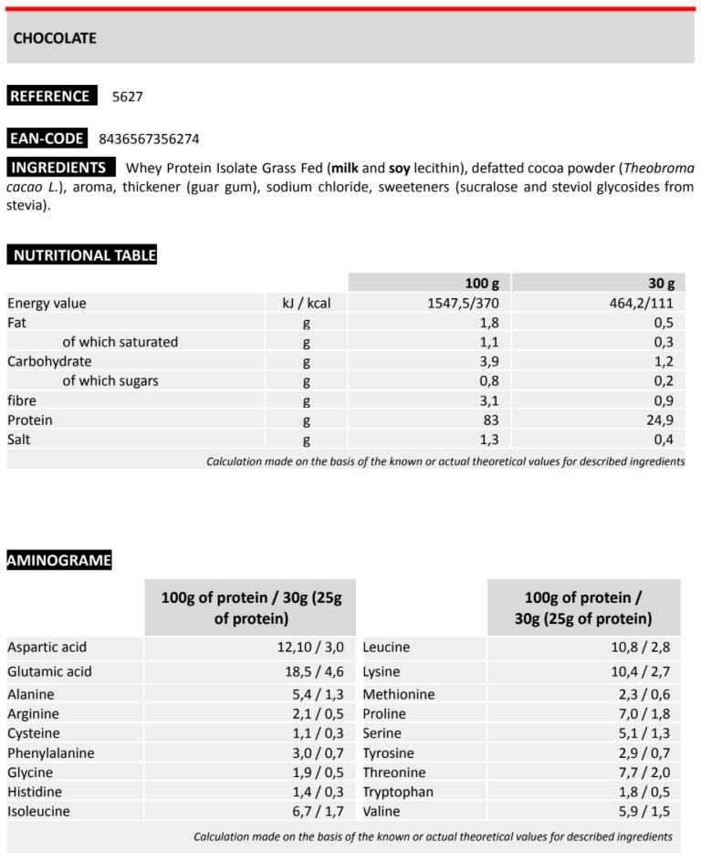 Suplemento alimentar – Pó – Proteina 3/3