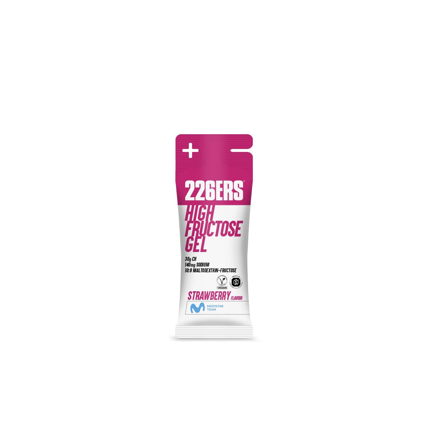 226ERS HIGH FRUCTOSE GEL XS 44g - Gel energético com frutoseMorango