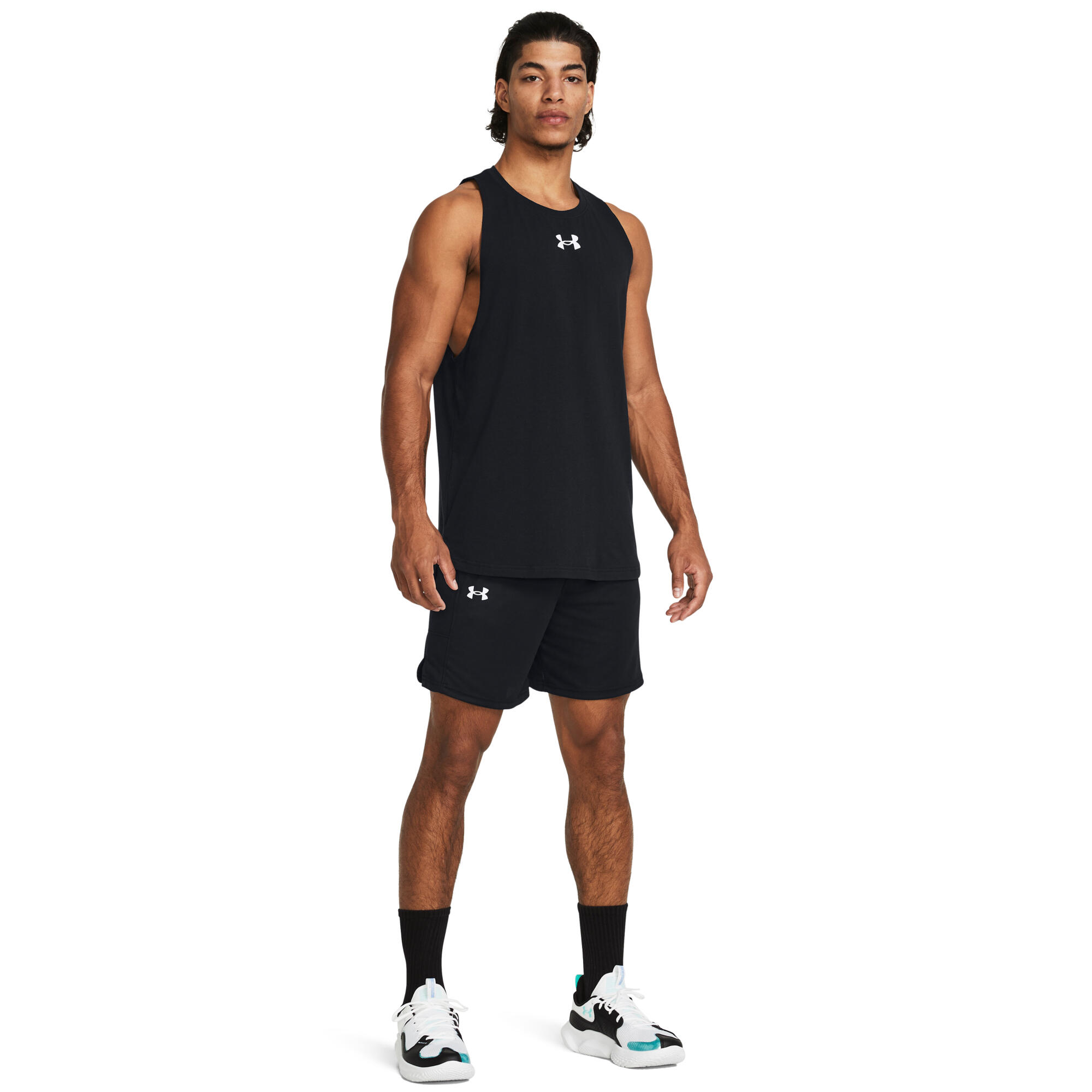 Short Under Armour Baseline Noir 4/6