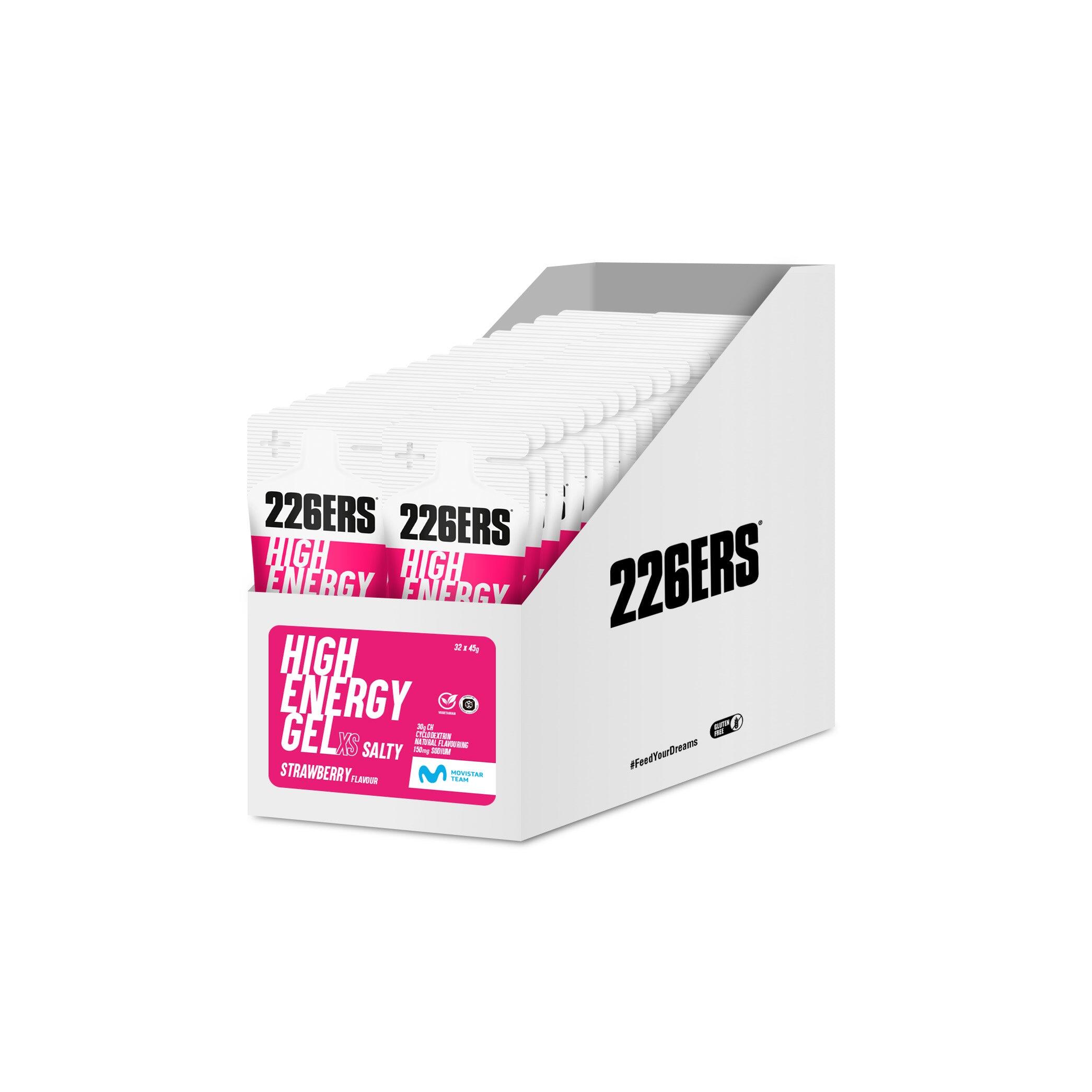 226ERS BOX - 32 HIGH ENERGY XS GEL 45gMorango Salgado