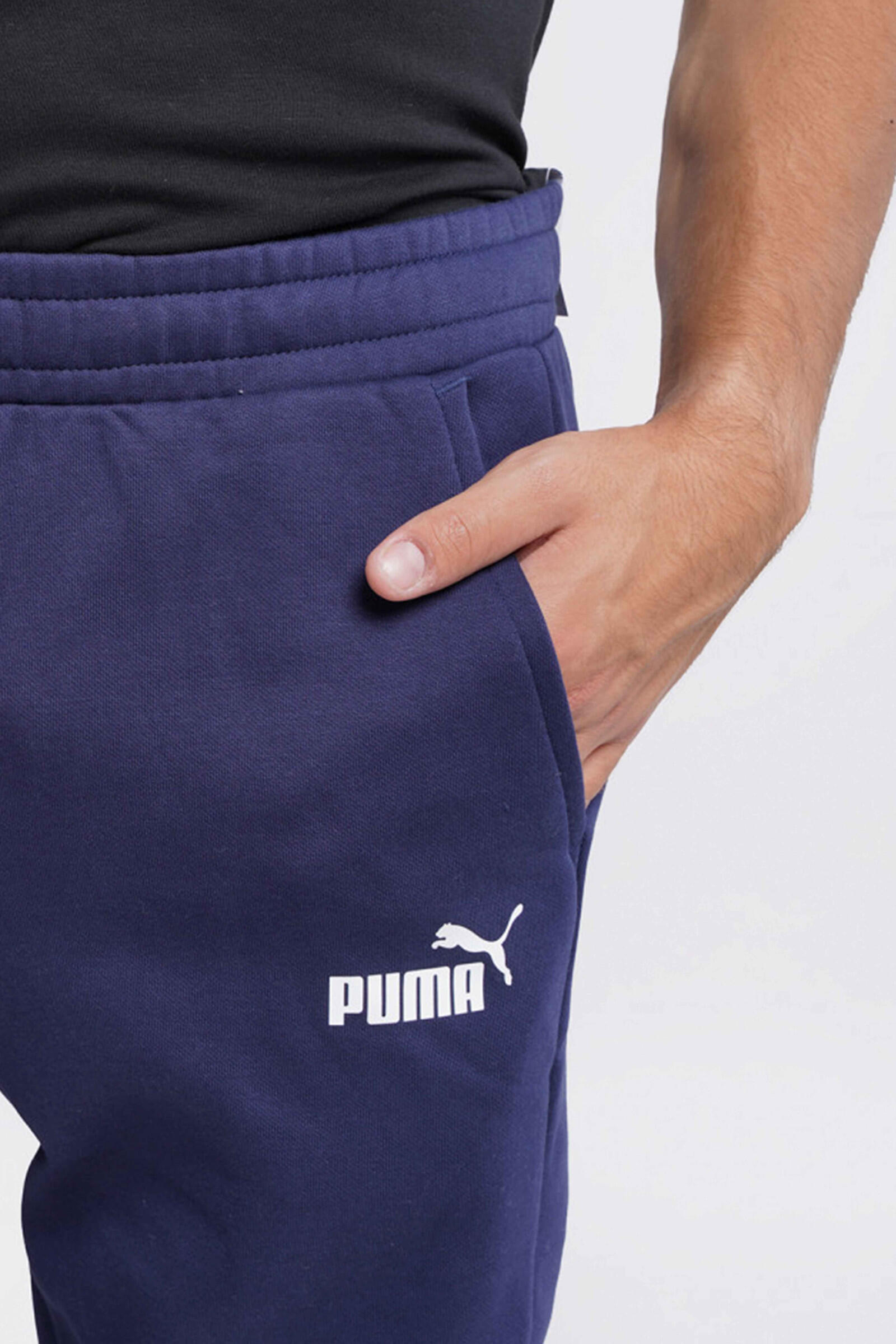 Pantalones de chándal Essentials Logo Hombre PUMA Peacoat Blue 4/4