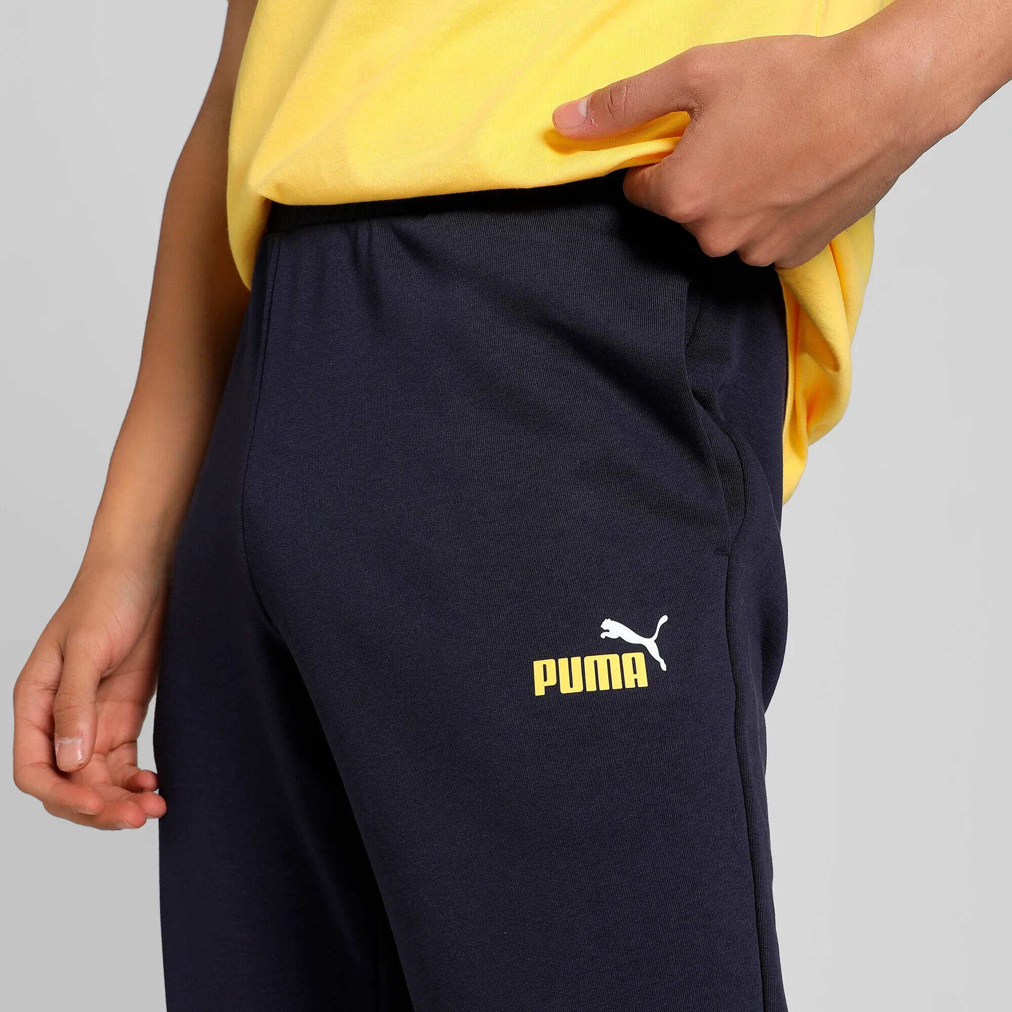 Pantalon De Jogging Style Logo ESSENTIALS Homme (Bleu Marine) 5/7