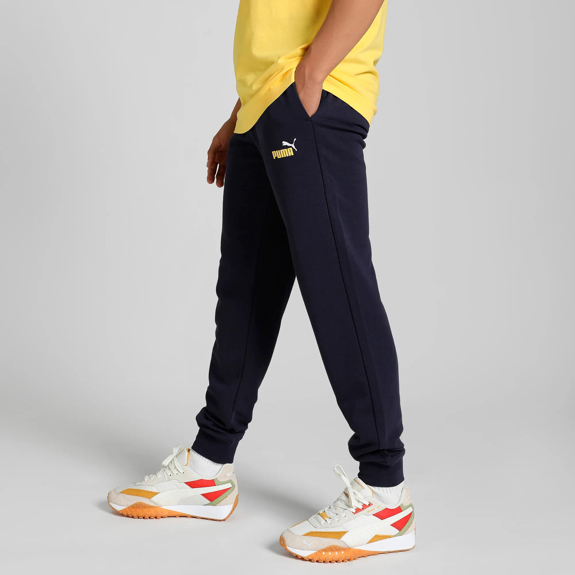 Pantalon De Jogging Style Logo ESSENTIALS Homme (Bleu Marine) 4/7