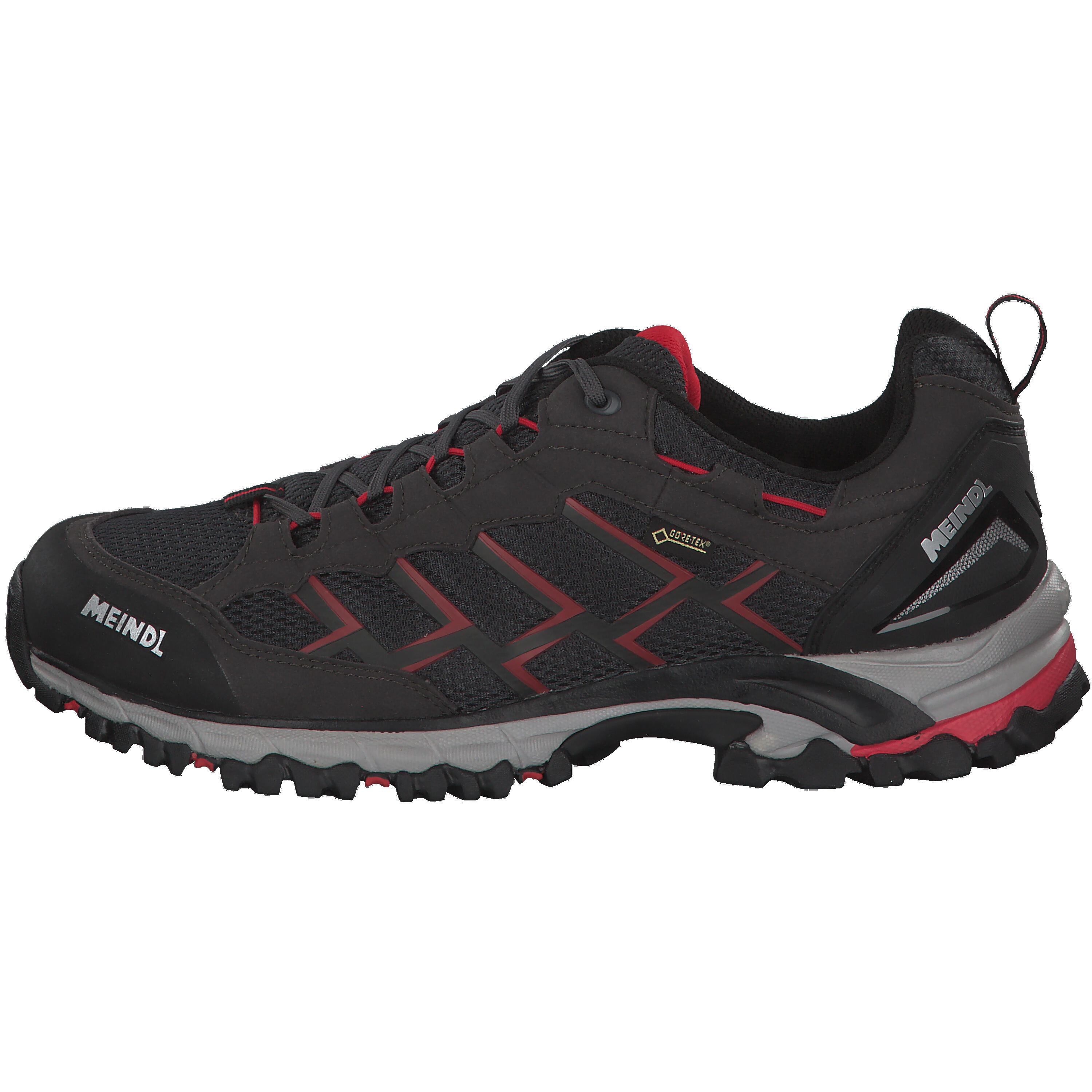 Meindl Caribe GTX Gore‑Tex Chaussures de Randonnée Hommes - Noir / Rouge - 40 2/7