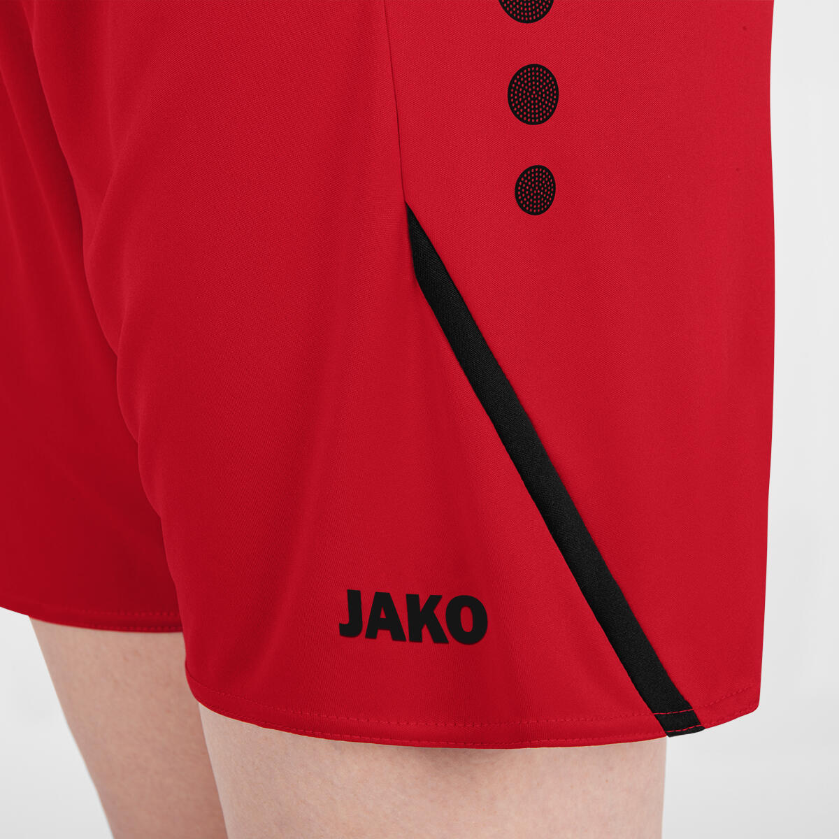 Jako Challenge Short Dames - Rood / Zwart 7/7