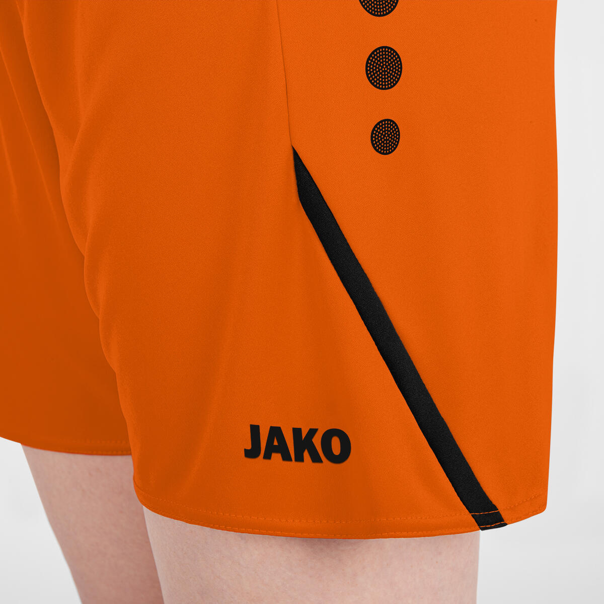 Short Challenge Femme Jako - Orange Fluo / Noir 7/7