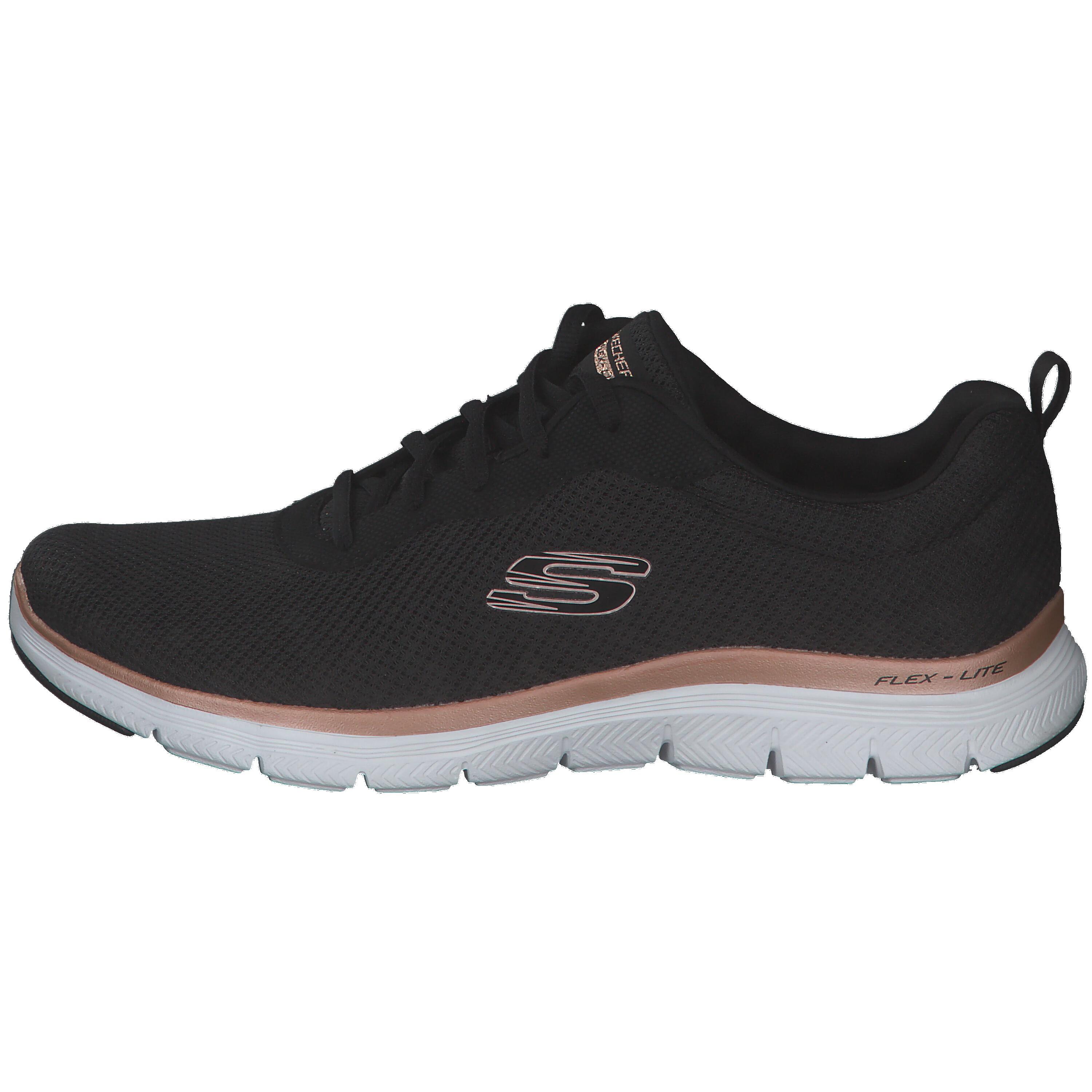 Baskets Femme Baskets Skechers FLEX APPEAL 4.0BRILLIANT Noir Noir Skechers 10/10