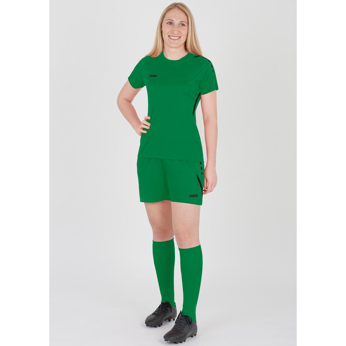 Short Jako Challenge Femmes - Vert Sport / Noir 5/7