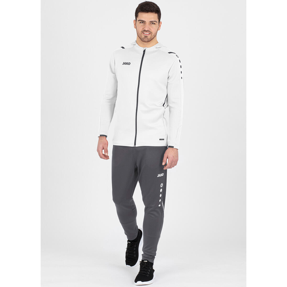 Jako Challenge herenjas met kap - wit / Antra Light - L 4/7