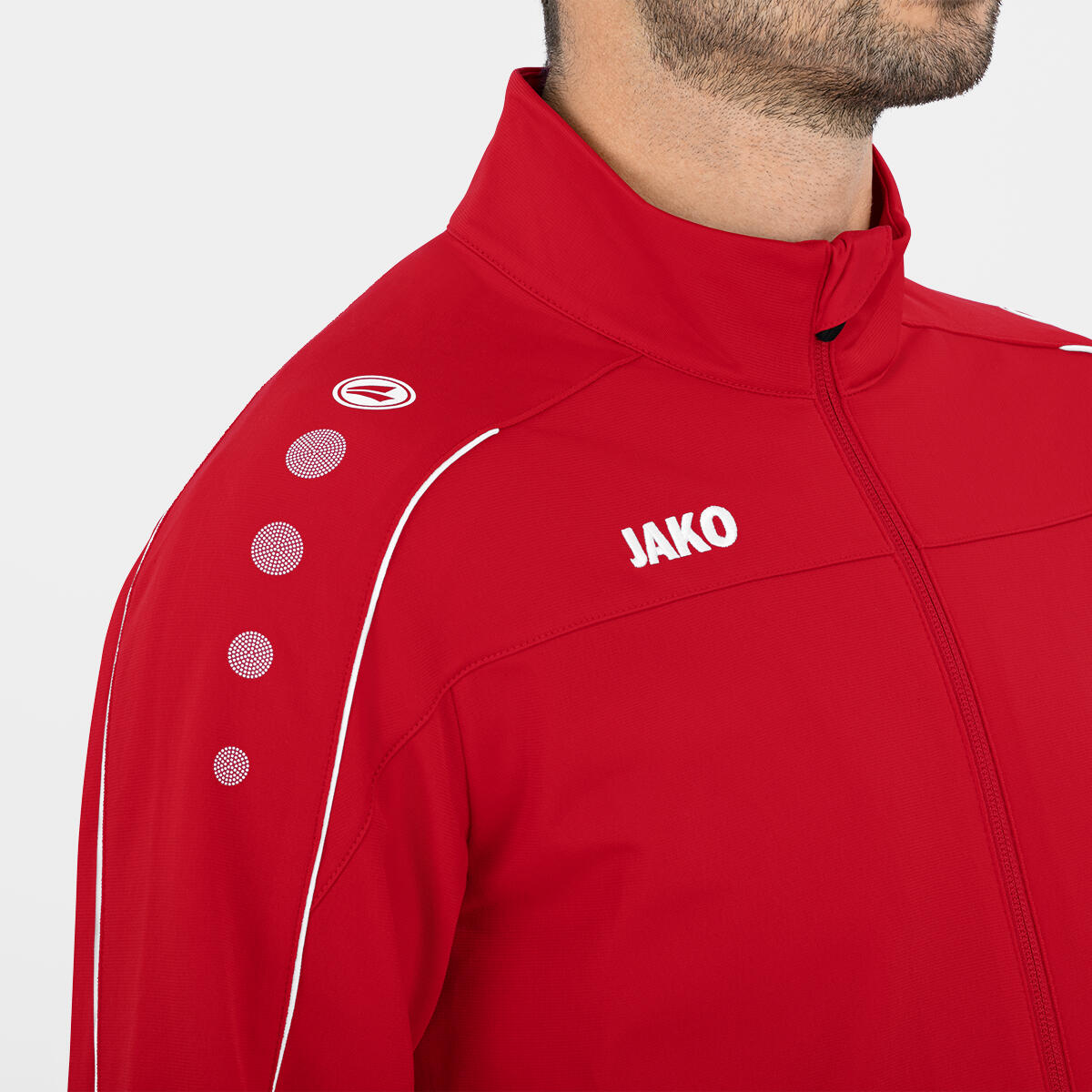 JAKO - Polyesterjas Classico, Uniseks-Kind, Zwart, 152