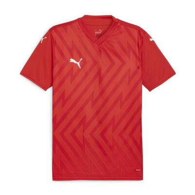 Puma teamglory heren jersey, 100% gerecycled polyester, fresh mint/puma zwart, m