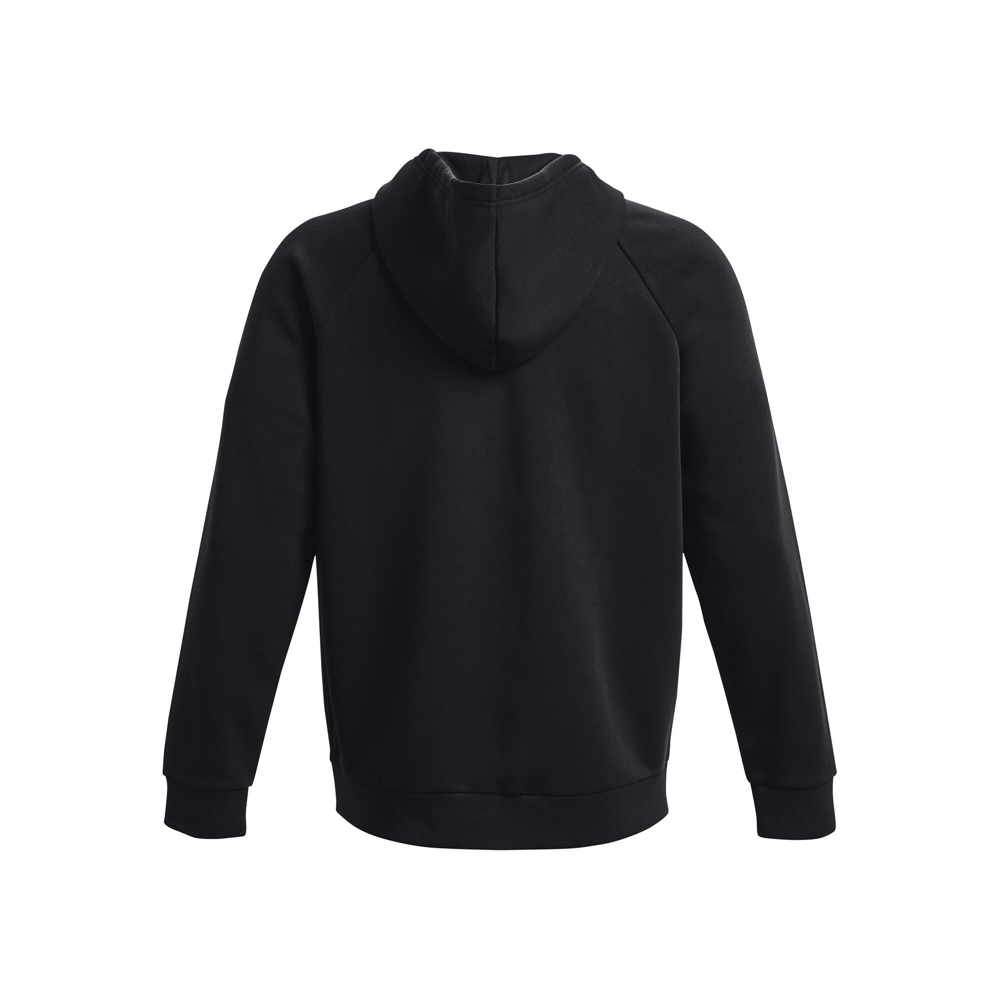 Sudadera Under Armour UA Rival Fleece FZ, Negro, Hombre 7/8