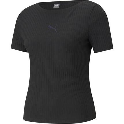 Camiseta de manga corta Puma Essentials, Negro, Mujer