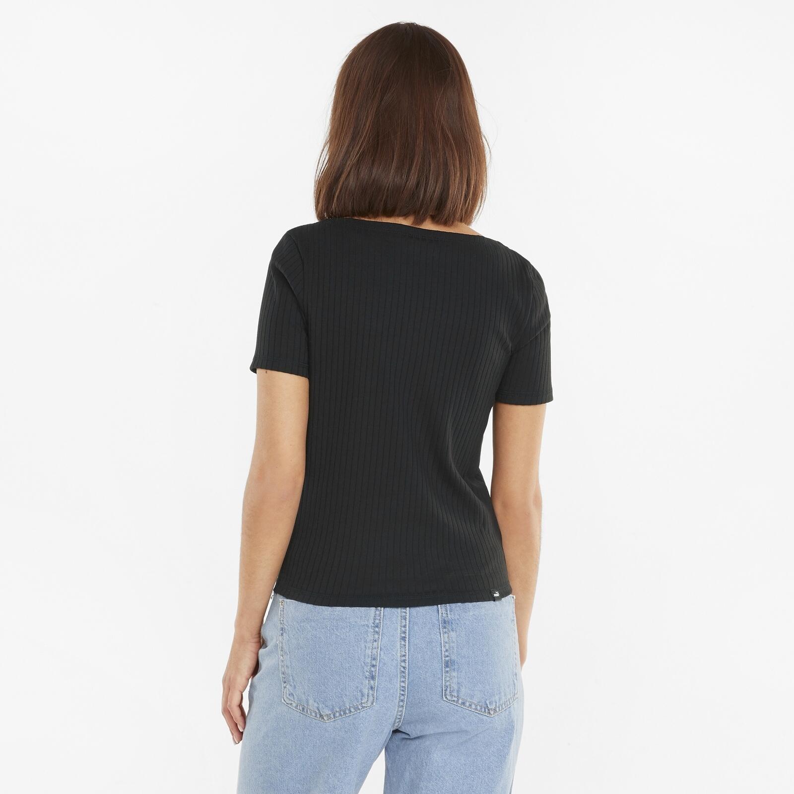 Puma Damen T-Shirt HER Ribbed Slim Tee 531917 4/6