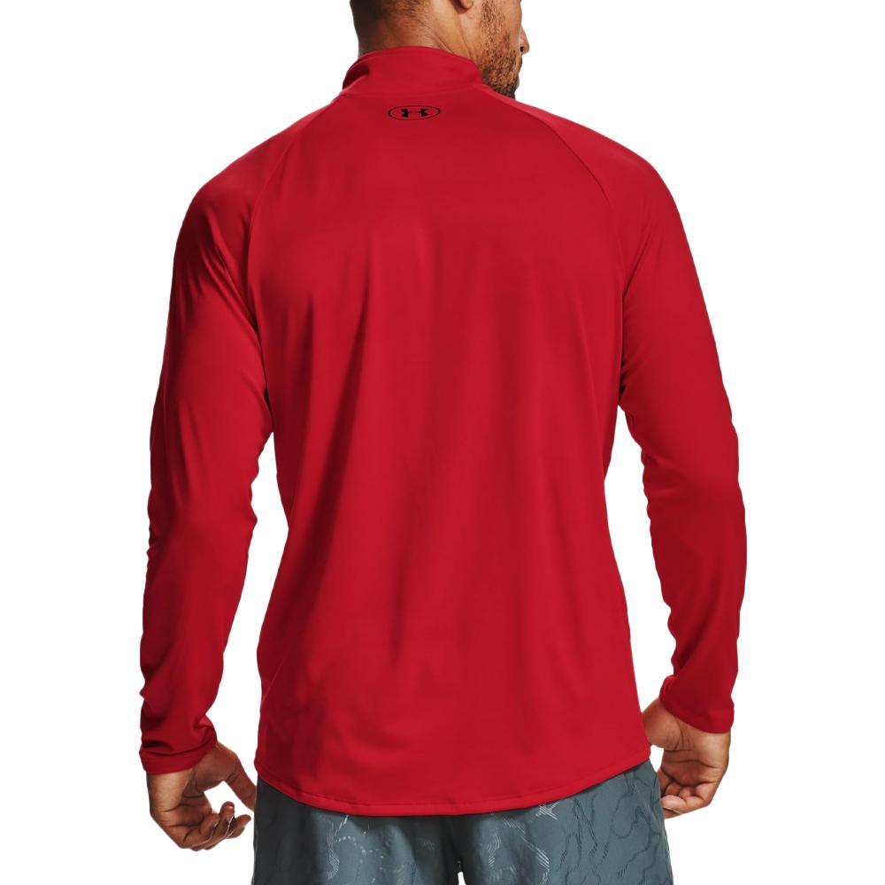 Under Armour Tech 2.0 Herren Sweatshirt mit halbem Reißverschluss, Rot 2/6
