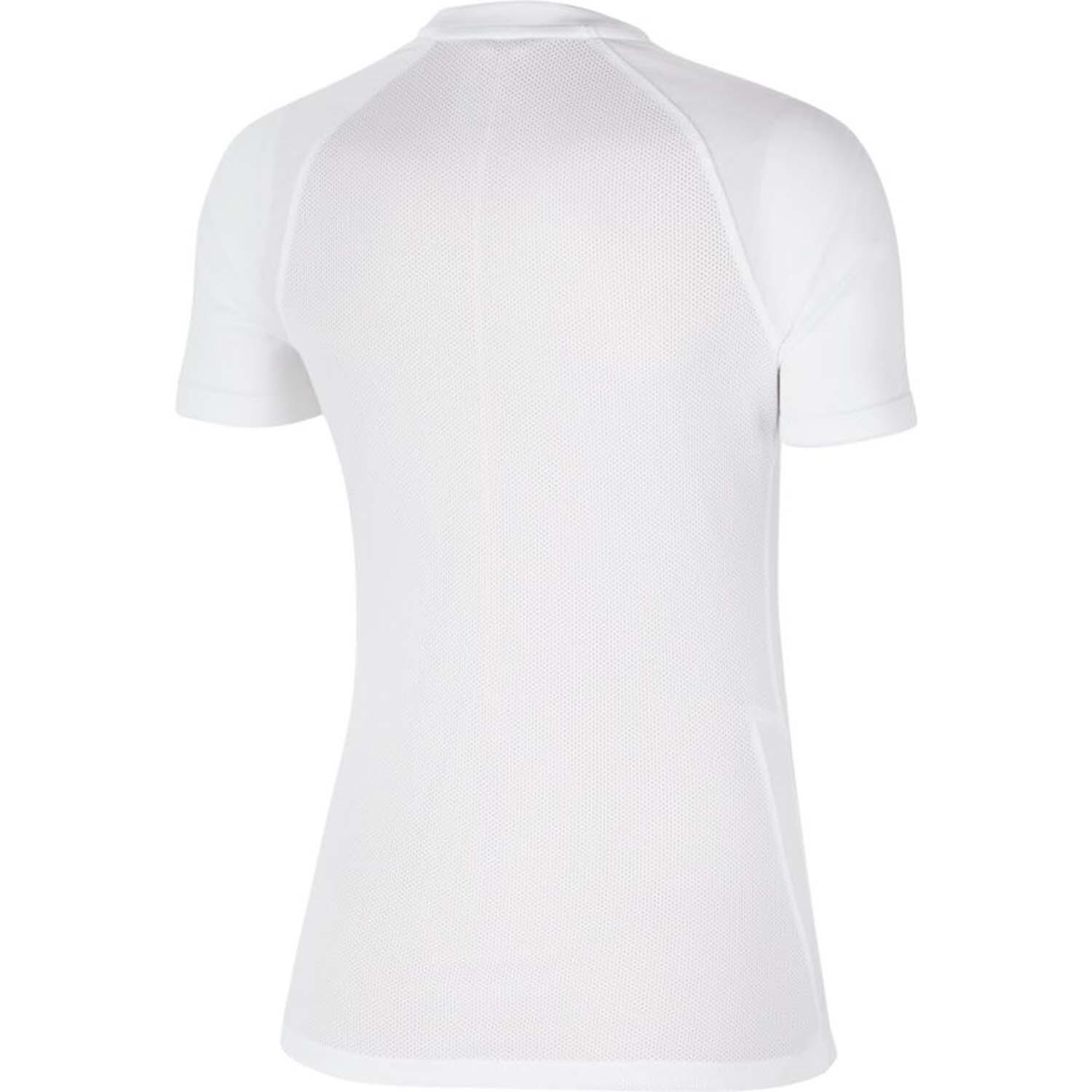 Nike Dri-Fit Strike Ii Maglia Donna Manica Corta, Bianco/Nero, L 2/2