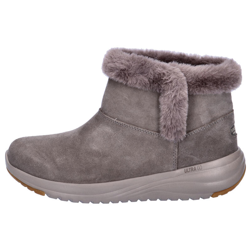Ghete femei Skechers On-the-go Stellar - Cozy Step, Gri