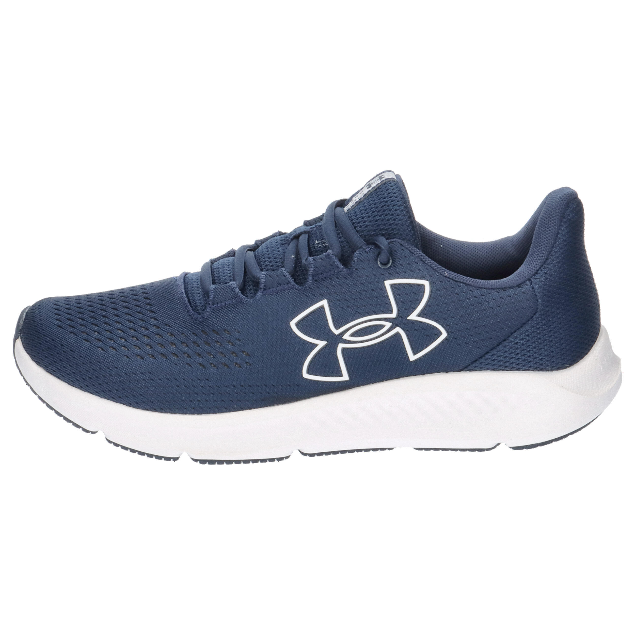 Chaussures de course Hommes Under Armour Charged Pursuit 3 Big Logo blanc 2/7