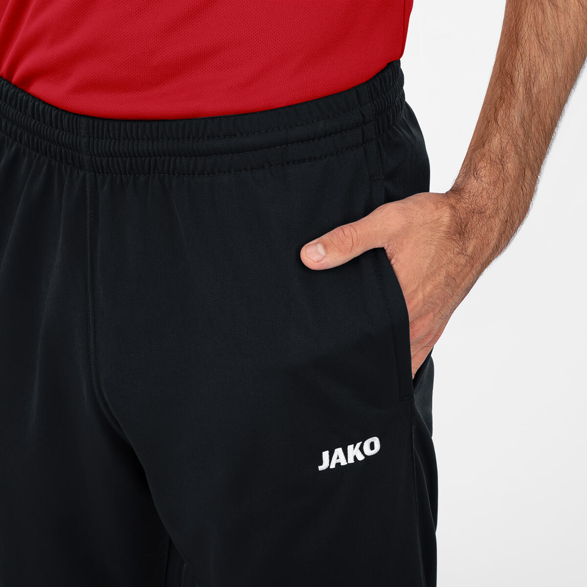 Jako Classico Pantalon Polyester Court Hommes - Noir 5/6